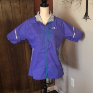 NORTH FACE 1/2 sleeve nylon hoodie